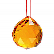 AstroDidi Yellow Feng Shui Crystal Ball Sphatik Prism 40mm