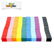 Toy Imagine 1200 Piece Colorful Wooden Domino Block Set for Kids