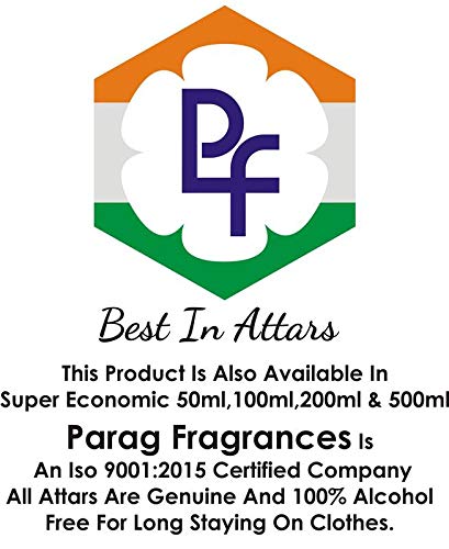 Parag Fragrances 25ml Black Oud Attar With Fancy Empty Bottle (Alcohol Free, Long Lasting, Natural Attar) Also Available in 50/100/200/500 pack