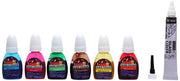 Camel Fabrica Acrylic Ultra Pearl And Metallic Colour Set - Pack Of 20 (White) Water Based Glass Color - 10Ml Each, 6 Shades