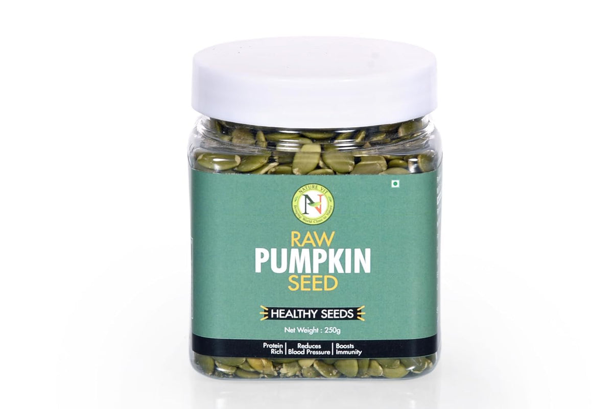 NatureVit Pumpkin and Sunflower Seeds Combo 500 Gram (2 Jar x 250g) | Protein & Fibre Rich Super Seeds | Immunity Booster | Healthy Snack & Diet Food