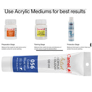 Camel Camlin Kokuyo Cobalt Blue Hue Artist Acrylic Color-120 ML
