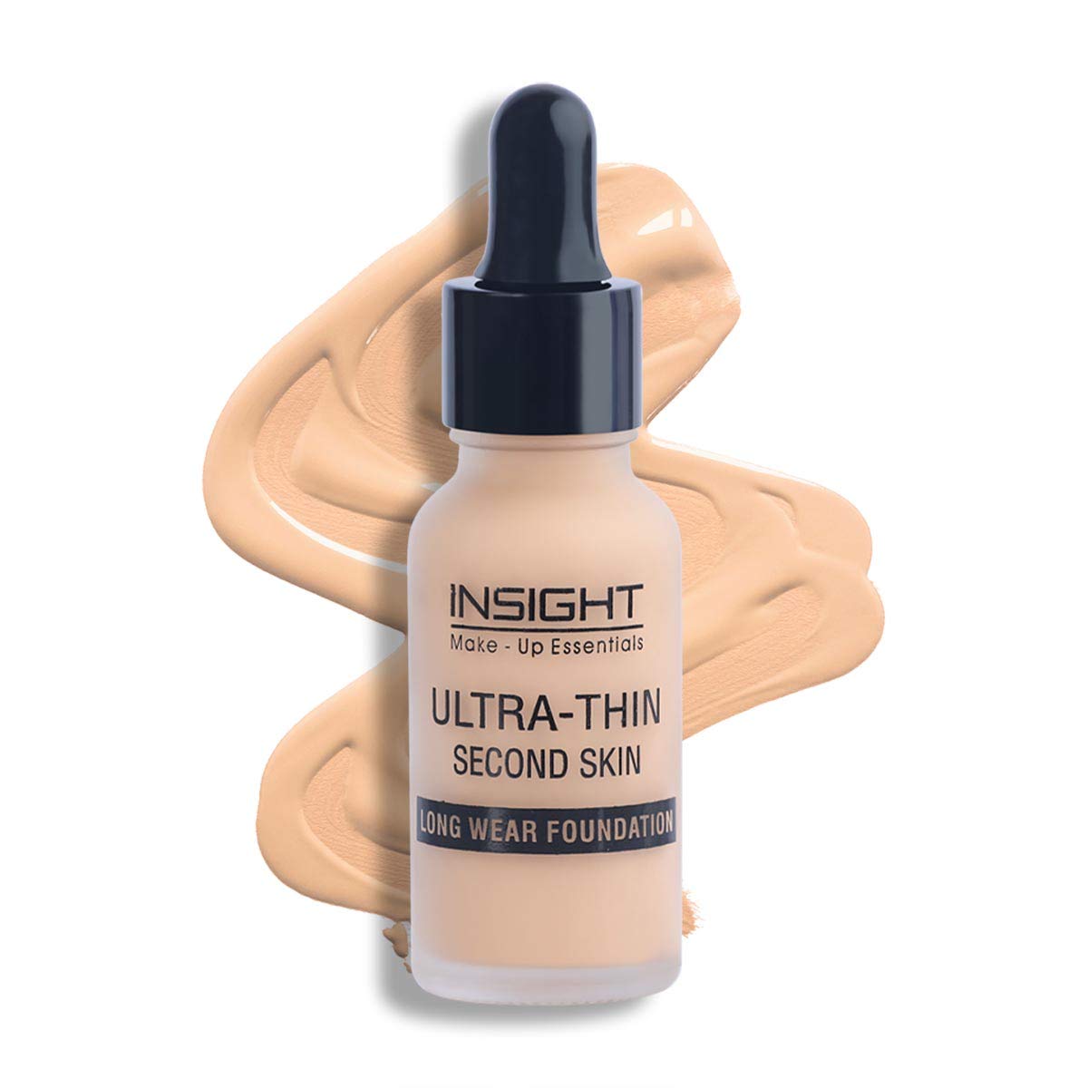INSIGHT Cosmetics Ultra-Thin Second Skin Light Coverage Long Wear Liquid,Acne Prone Creamnatural Foundation,20Ml(01-Golden Honey)& Non Transfer Lip Color,Matte Finish,4Ml(01 Joyfull),Pack Of 1