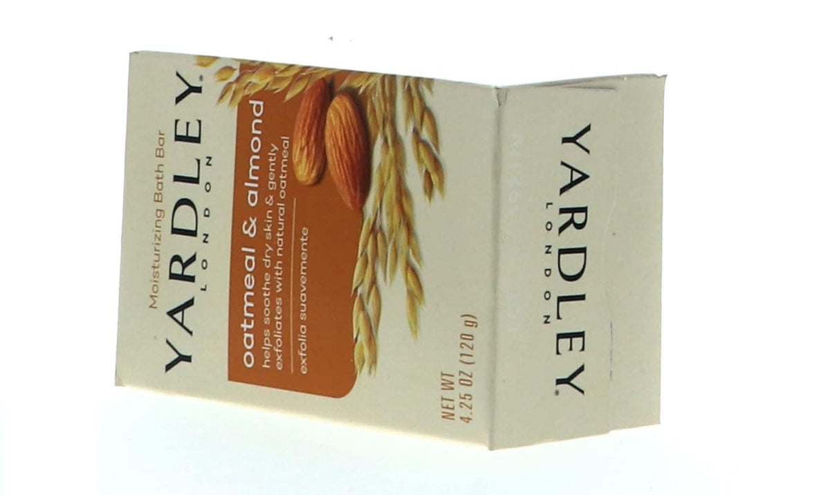 Yardley of London Naturally Moisturizing Bar Soap Oatmeal & Almond 4 /pack