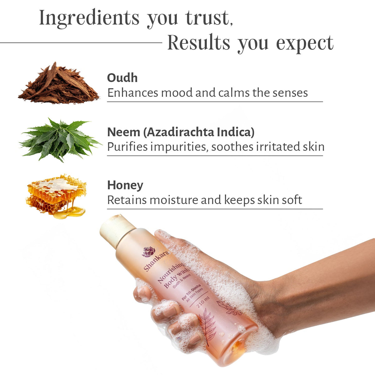 Sri Sri Tattva Nourishing Oudh Body Wash, 210 ml