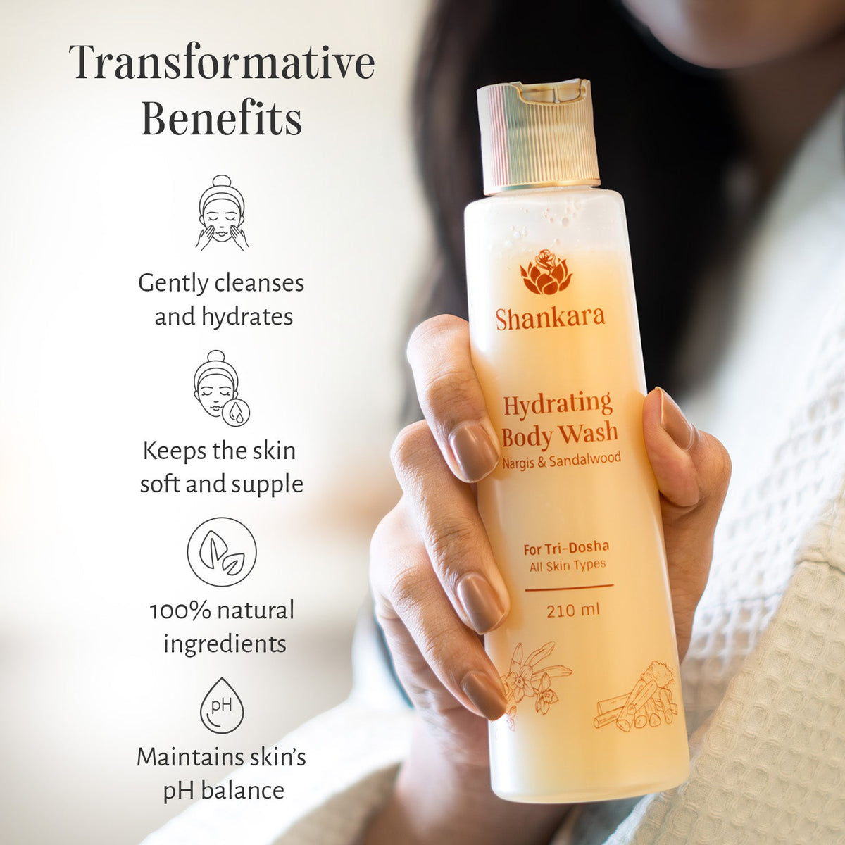 Sri Sri Tattva Shankara Hydrating Body Wash, 210 ml