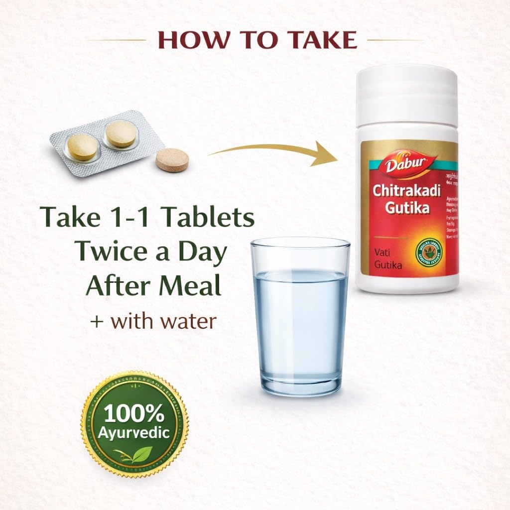 Dabur Chitrakadi Vati Tablet 80 Tablet