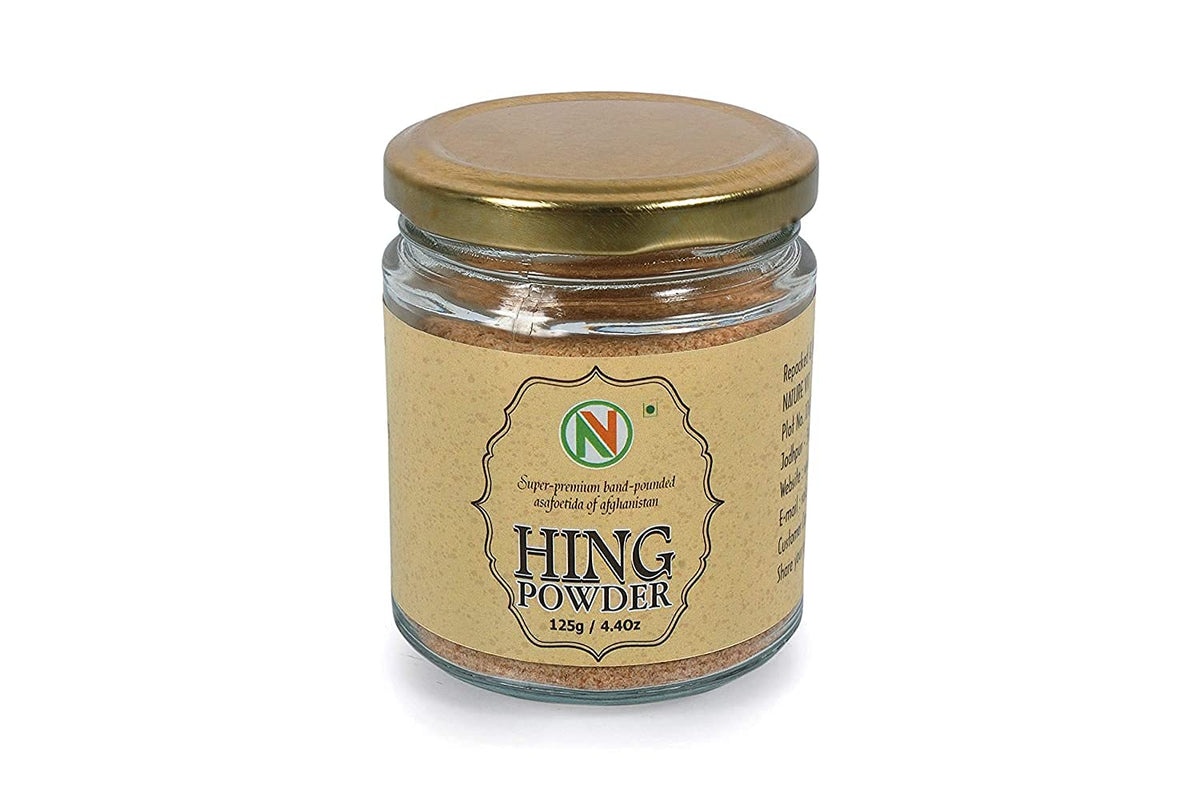 NatureVit Pure Afghan Hing Powder 125 Gram | Premium Asafoetida | Strong Aroma & Authentic Taste | Tempering Spice for Indian Cooking