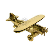 Dsh Brass Jet Plane Table Top Decorative Showpiece For Home Decor & Showpiece Office Table - 3.15X1.18 Inch