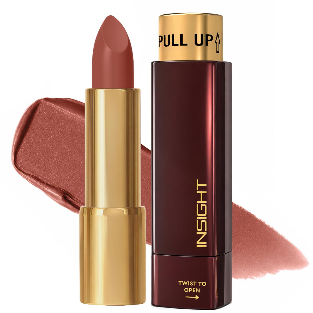 INSIGHT Cosmetics Blur Rouge Lipstick – Long Lasting | Matte Finish | Non-Transfer | Lightweight & Non-Sticky | One-Swipe Pigment (Million Mood) – 4.2g