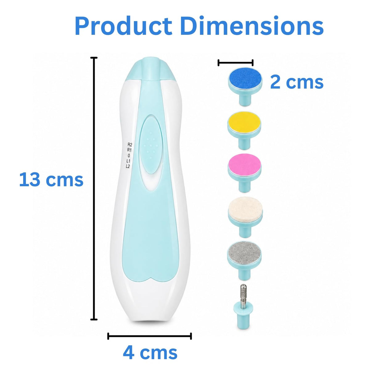 Toy Imagine Electric Baby Nail Trimmer with LED Light Multi Colour