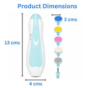 Toy Imagine Electric Baby Nail Trimmer with LED Light Multi Colour