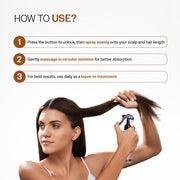 Bare Anatomy Nature x Science Hair Fall Control Spray with Methi, Curry Leaves & Amla | For Thicker, Longer Hair | Lightweight & Non-Sticky | 200ml