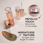 INSIGHT Professional Multichrome Liquid Eyeshadow - Mermaid Echoes | Metallic Effect | Enriched with Green Tea & Cucumber Extracts | Striking Effect | Liquid Formula | Dynamic Color Effects - 5g