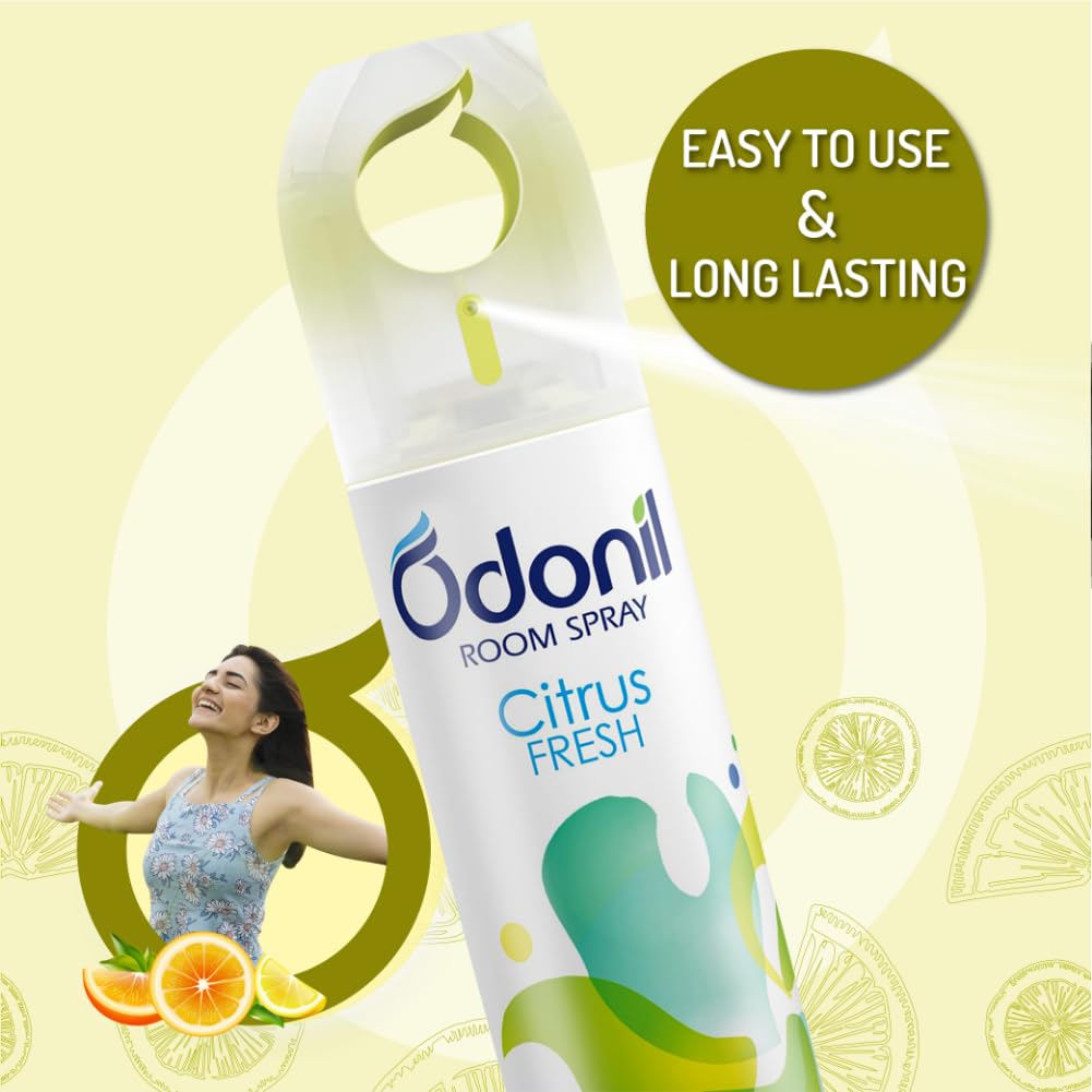 Odonil Room Air Freshner Spray, Citrus Fresh - 220 ml