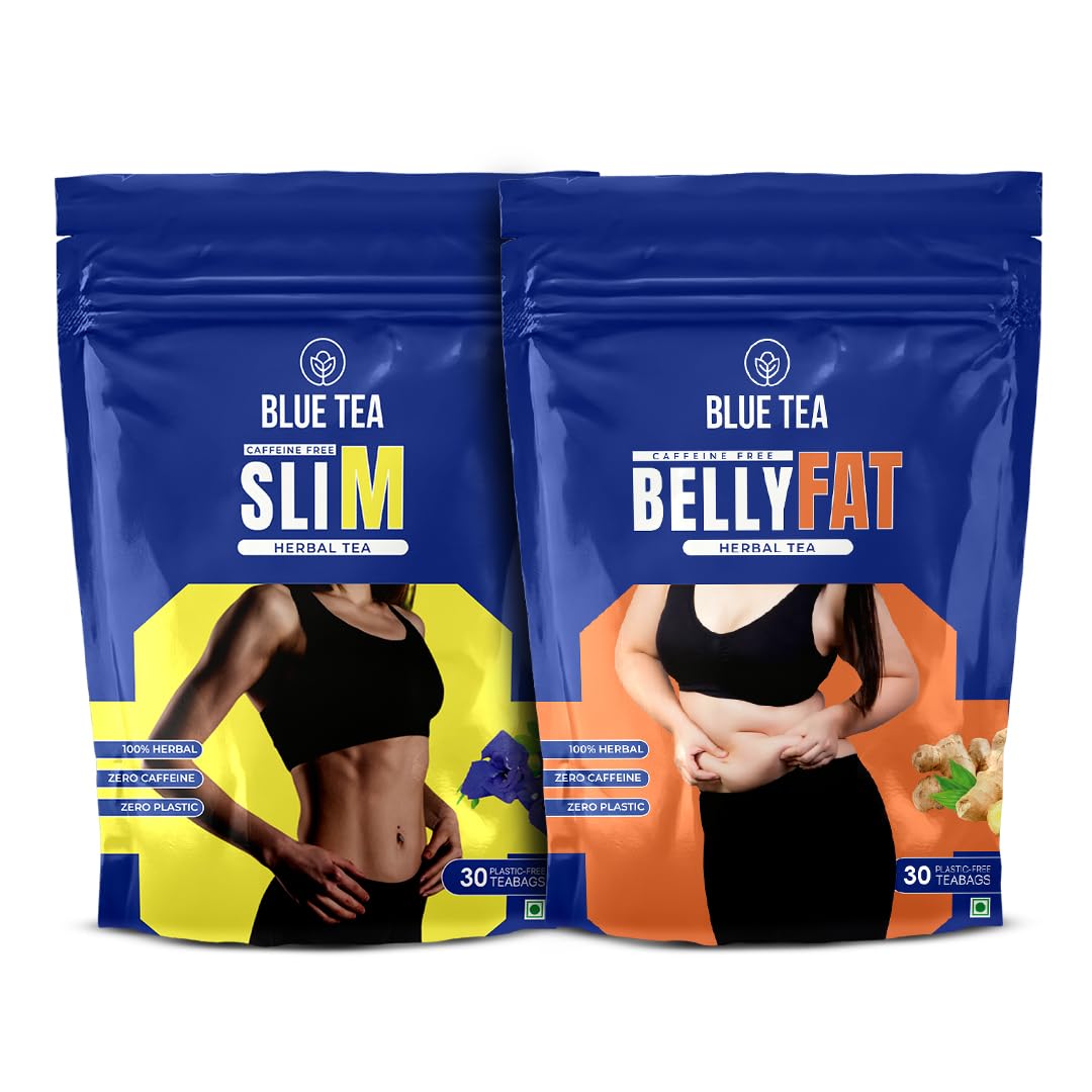 BLUE TEA - Combo of Belly Tea & Slim Tea (30 Teabags)