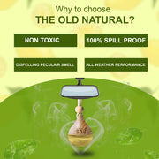 The Old Natural Snif Car Perfume With Essential Oils | Car Perfumes Diffuser With 15ml Refill Pack | Car Fresheners Long Lasting | Car Air Freshener (Pack Of 1, 20ml) (Lemon Grass)