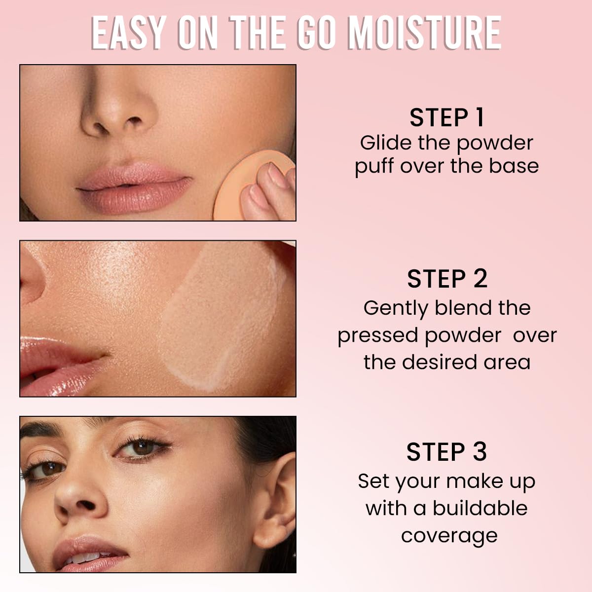 INSIGHT Moisture Lock Compact Foundation - Ivory Whisper (11g) | Matte Finish | Blocks Excess Oil | Weightless Formula for All Day Comfort | Infused with Vitamin E