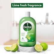 Dettol Multi-Purpose Disinfectant Liquid for Floor & Surface Cleaning, Lime Fresh Fragrance, 550ml