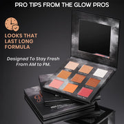 INSIGHT Glow Getter 3-in-1 Blusher, Highlighter & Contour Palette | Face Sculpting, Shimmer & Glow Makeup Compact | Long-Lasting, Travel-Friendly 28.8 g
