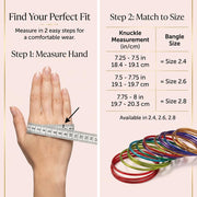 NMII Glass with Plain and Glossy Finished Bangle Set For Women and Girls