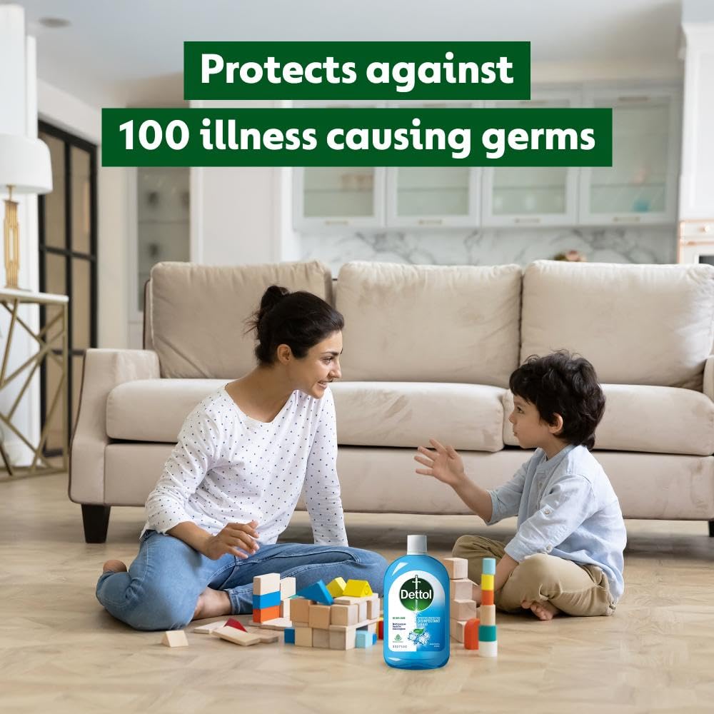 Dettol Liquid Disinfectant for Personal Hygiene, Surface Disinfection, Floor Cleaner (Menthol Cool, 550ml)