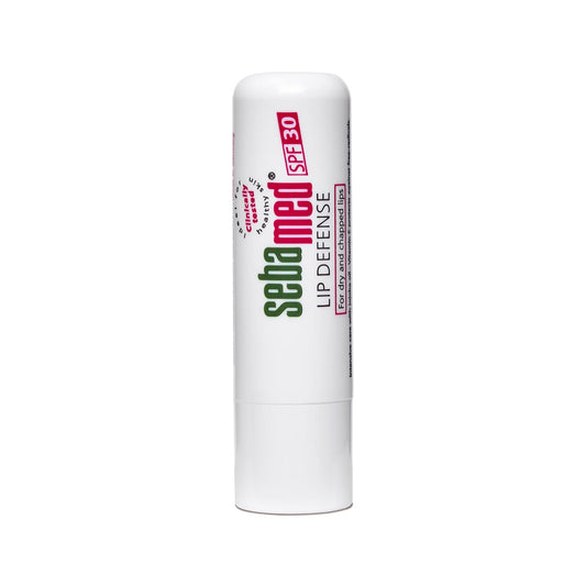 SebaMed Lip Defense Lip Balm With Spf 30 + Vit E | Regenerates Dry, Chapped Lips | Intensive Care With Vit E, Jojoba Oil & Chamomile | Clinically Tested | 4.8 Gm, White | Pack of 3