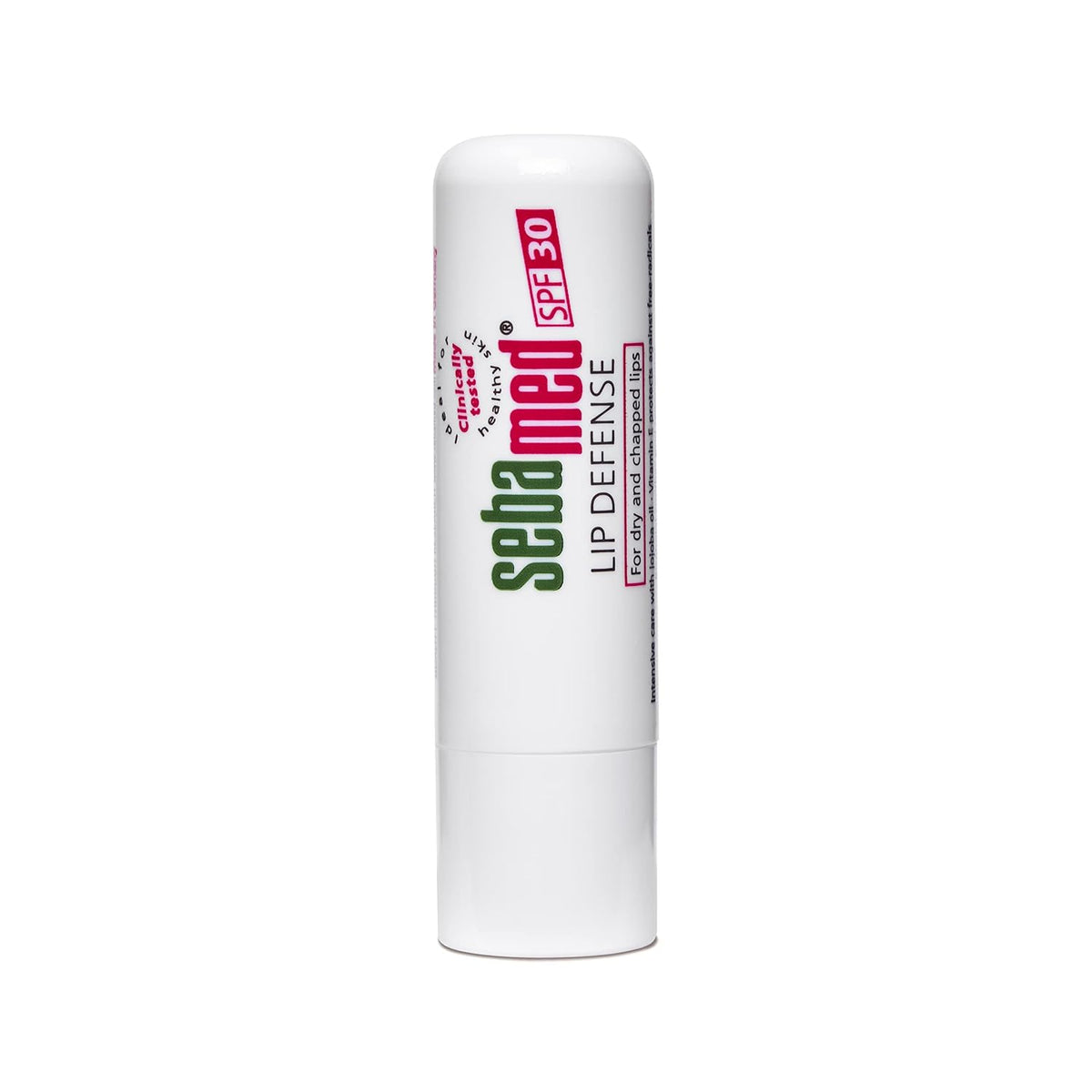 SebaMed Lip Defense Lip Balm With Spf 30 + Vit E | Regenerates Dry, Chapped Lips | Intensive Care With Vit E, Jojoba Oil & Chamomile | Clinically Tested | 4.8 Gm, White | Pack of 4
