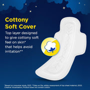 Stayfree Secure Nights XXL | 40 Pads| Cottony Soft Sanitary Pads for Women | Upto 100% leakage protection | Buy XXL at XL price | Absorbs 2x Faster with Wider Back