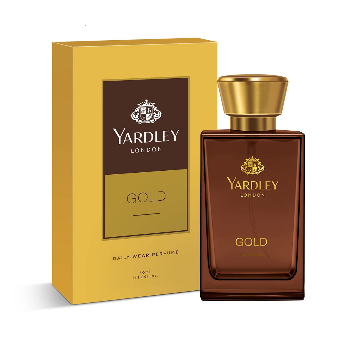 Yardley London Gold Liquid Perfume For Women, Sandalwood Scent, 50ml