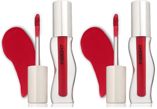 INSIGHT Hydra Creamy Lip Sheen - The Empress | Glossy Finish | 2 in 1 Lipstick + Gloss | Infused with Ceramides & Vitamin B5 | One Swipe Rich Color (2.5 g) (Pack of 2)
