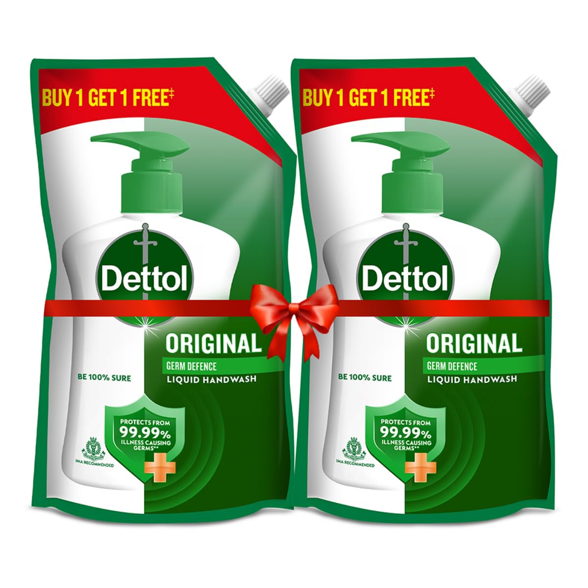 Dettol Liquid Handwash Refill - Original Hand Wash- 675ml , Germ Defence Formula | 10x Better Germ Protection