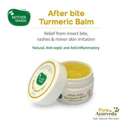 Mother Sparsh After Bite Turmeric Balm for Rashes And Mosquito Bites, 100% Ayurvedic, Gentle Skin Roll-On Formula, 25gm (Pack of 4)