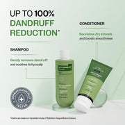 Bare Anatomy Anti-Dandruff Shampoo & Conditioner Combo | Up to 100% Dandruff Control Reduces Dryness & Frizz | For All Hair Types | 250ml + 175gm