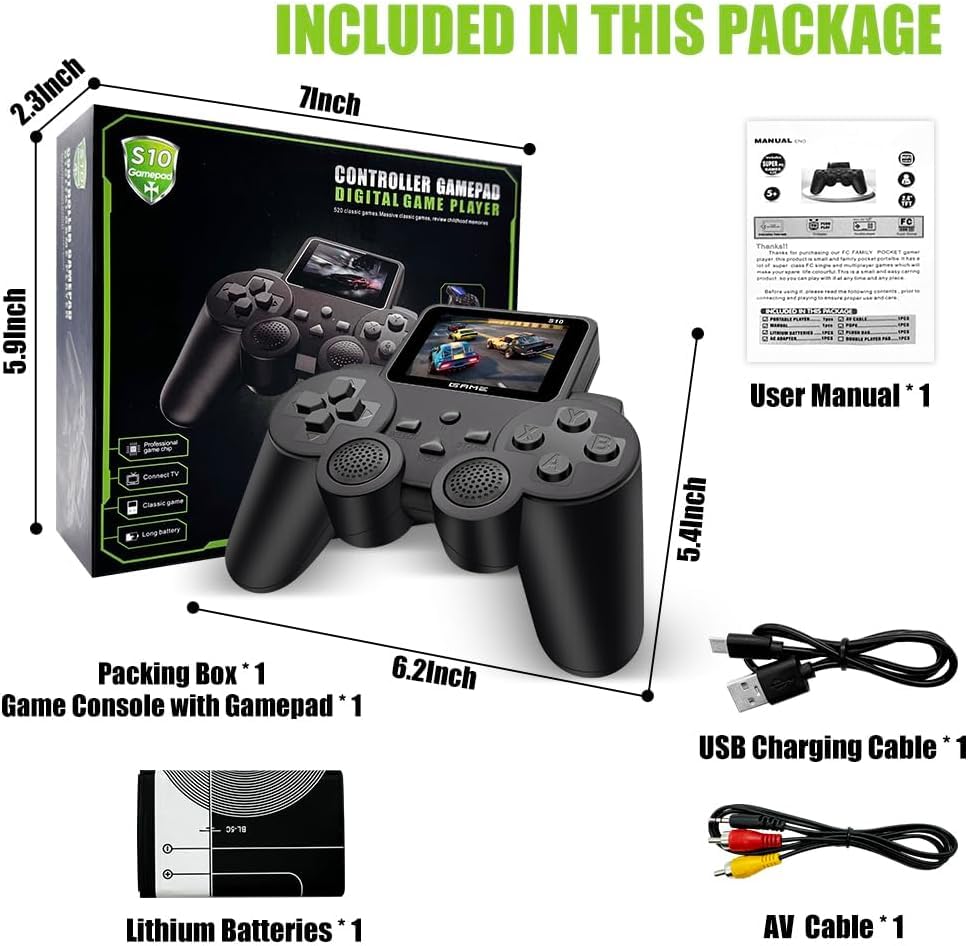 Toy Imagine Retro Handheld Gaming Console for Kids