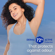 NIVEA Derma Control Defend Underarm Deo Roll-On for Women | Defends Against Irritation | 72H Derma Active Protection | With Pure Hyaluronic Acid & Pro-Vitamin B5 | 0% Alcohol | 50 ml