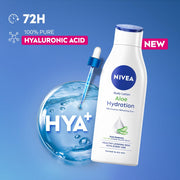 NIVEA Aloe Hydration Body Lotion, 200ml | 72 H Moisturization | Refreshing | Non Sticky Feel | With Goodness of Aloe Vera For Instant Hydrating In Summer | For Men & Women