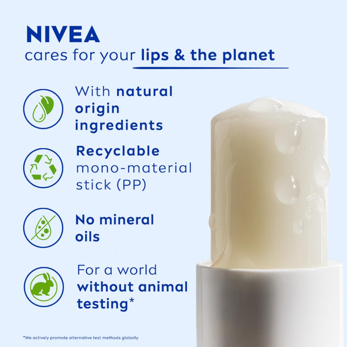 NIVEA MEN Active Care 4.8g Lip Balm|24 H Melt in Moisture Formula|Natural Oils|Nourished Lips