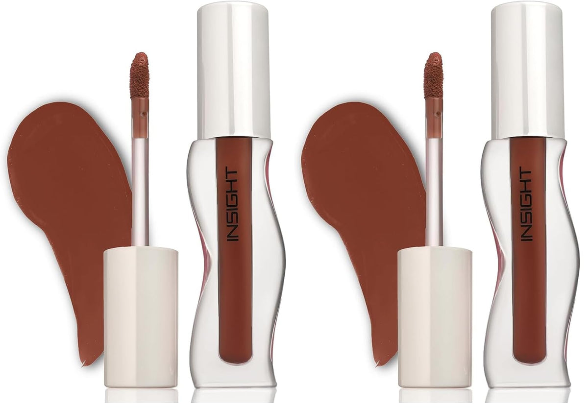 INSIGHT Hydra Creamy Lip Sheen - Iconic Vogue | Glossy Finish | 2 in 1 Lipstick + Gloss | Infused with Ceramides & Vitamin B5 | One Swipe Rich Color (2.5 g) (Pack of 2)