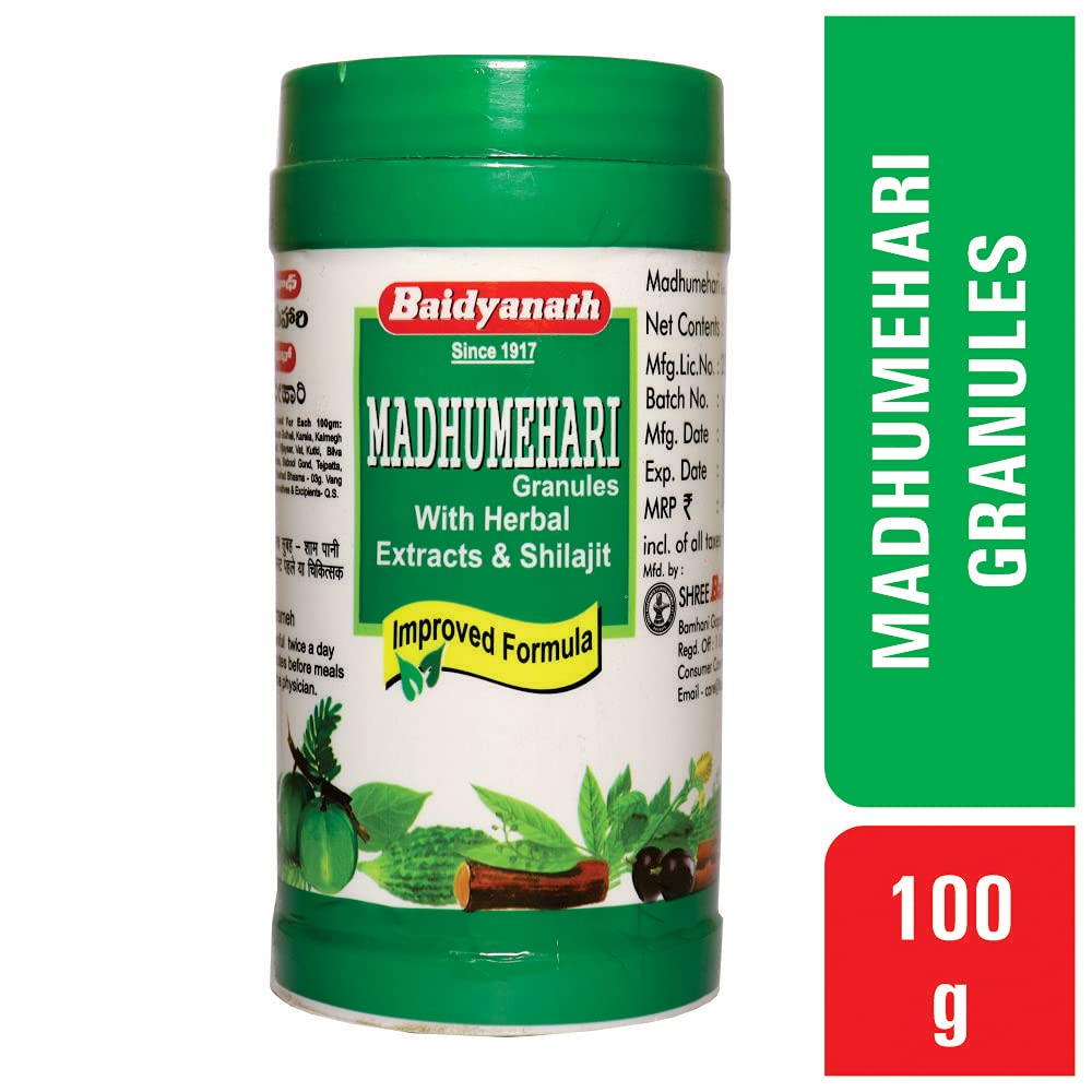 Baidyanath Asli Ayurved Madhumehari Granules I Blood Glucose Control I 100g (Pack of 3)