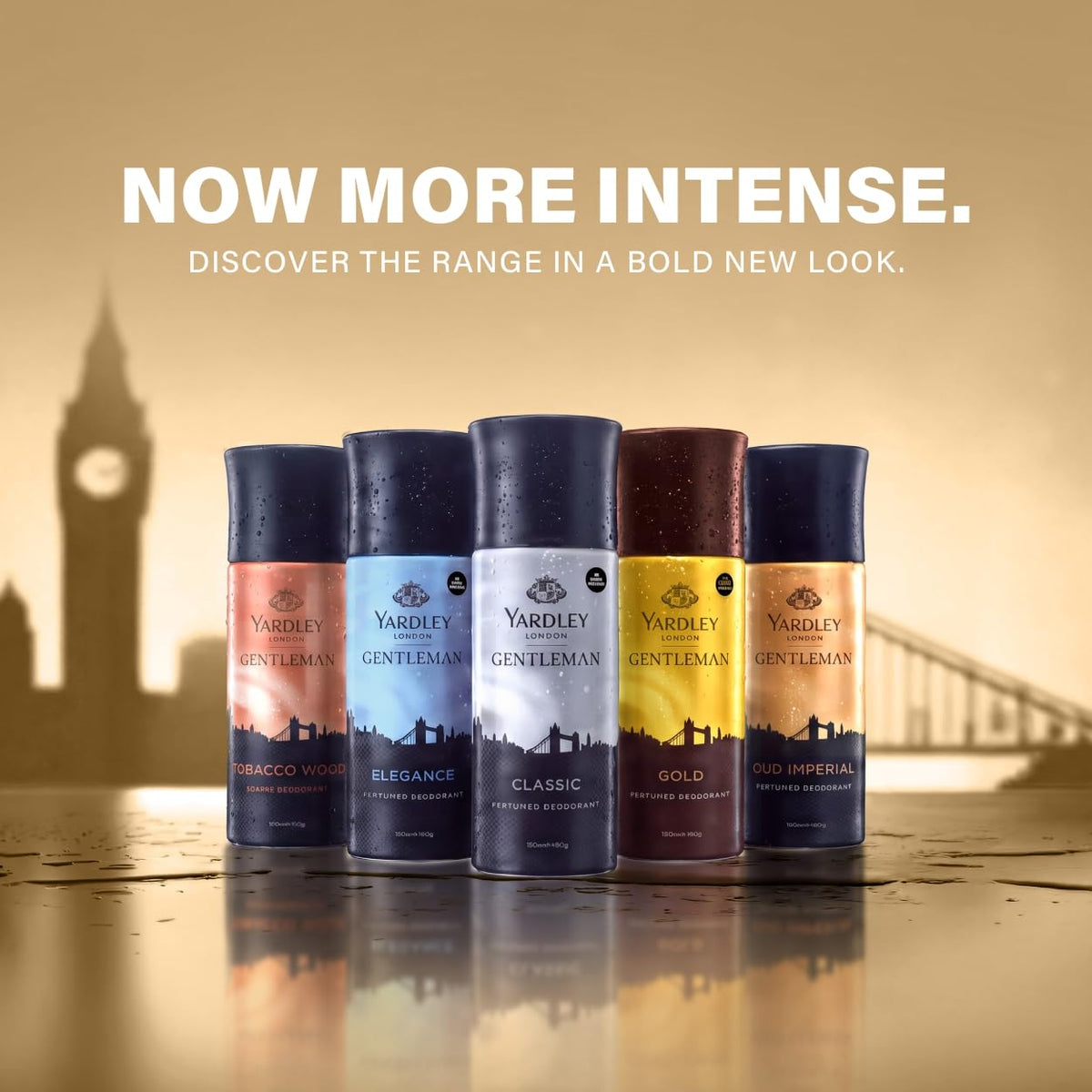 Yardley London Gentleman Gold Body Spray for Men| Fresh Rosemary & Mint Notes| Masculine Fragrance| Body Deodorant for Men| 150ml
