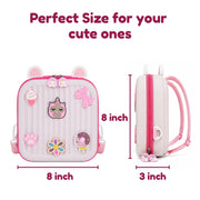Toy Imagine Kids Silicone 3D Cartoon Backpack for Boys & Girls Waterproof Lightweight School Bag with Cute Badges & Adjustable Straps Preschool, Kindergarten & Travel Bag for Kids 2–10 Years, Pink