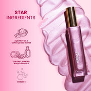 Suroskie Glow Drip 50ml Pink Luxe Body Highlighter with Brush | Shimmer Oil for Radiant & Luminous Skin | Non-Greasy & Quick Absorbing | with Superfood Oils & Pink Mica | Body Shimmer for Women