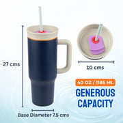 Toy Imagine 1200ml Insulated Tumbler with Handle & Straw, Stainless Steel