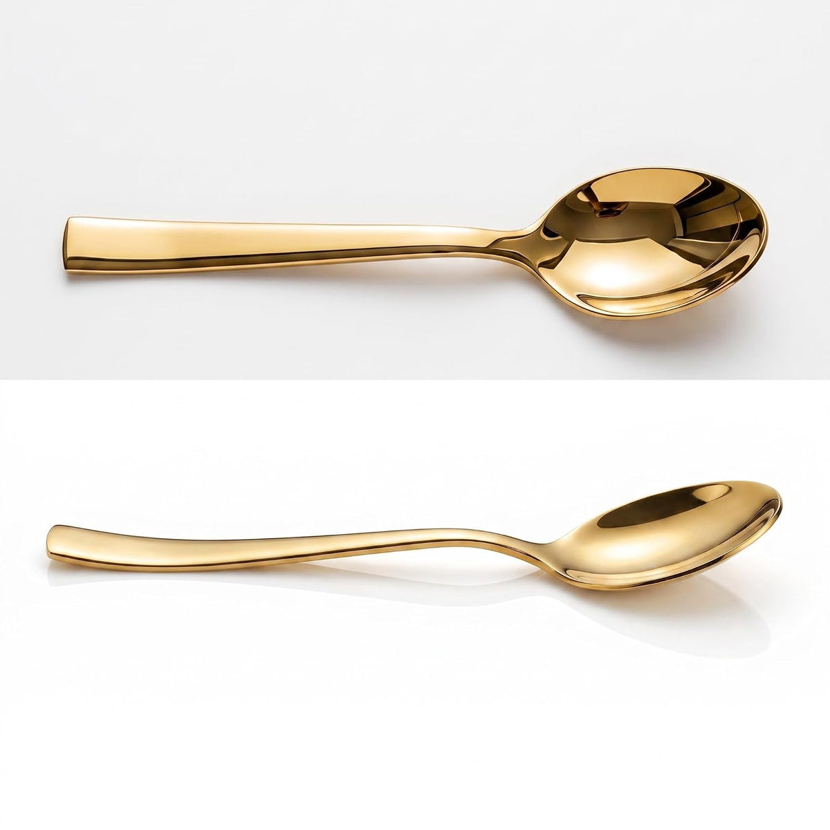 Parage 6-Piece Stainless Steel Golden Spoon Set, 16 cm, Premium Gold Cutlery for Home, Kitchen & Dining, Luxury Tableware Gift