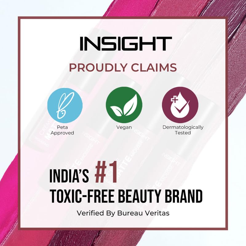 INSIGHT Crème Matte Mousse | Velvety Texture | Soft Matte Finish | Infused with Squalane | Lightweight & Long-Lasting Formula | Doll - 6.5 g