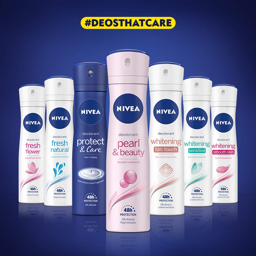NIVEA Women Deodorant, Fresh Comfort, Long Lasting Freshness & 48h Protection, 150 ml