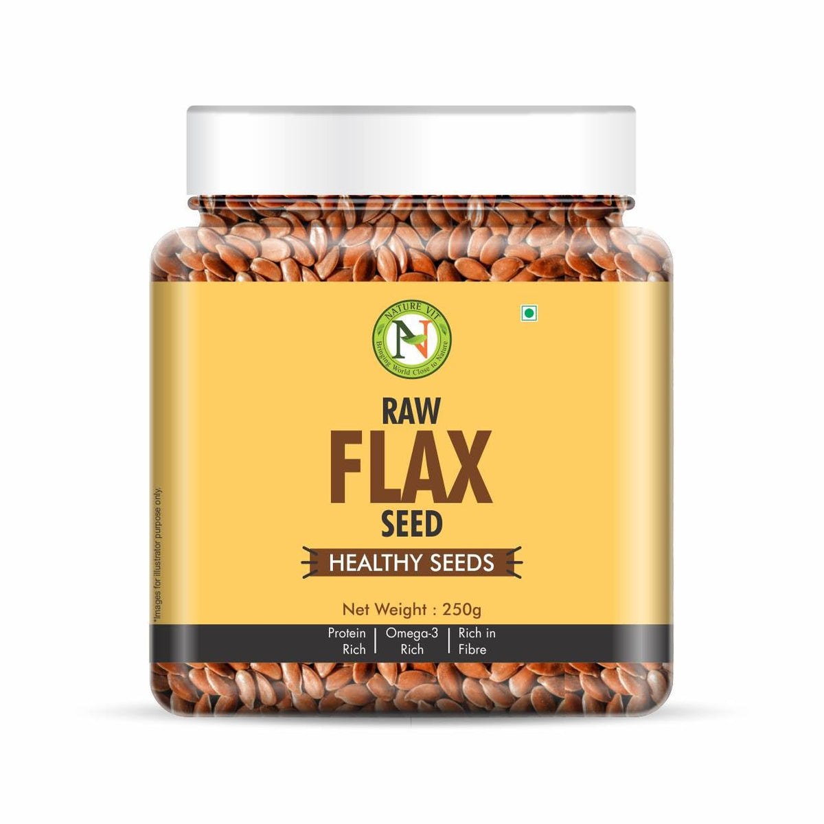 Nature Vit Raw Seeds Combo For Eating,1Kg(Pumpkin,Watermelon,Sunflower And Flax Seeds-250G Each,Pack Of 4)