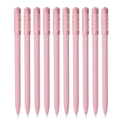 Hauser XO Girls Squad Pink Body 0.6mm Ball Pen | Minimalistic Body with Matt Finish Body | Red Ink, Pack of 40 Pens