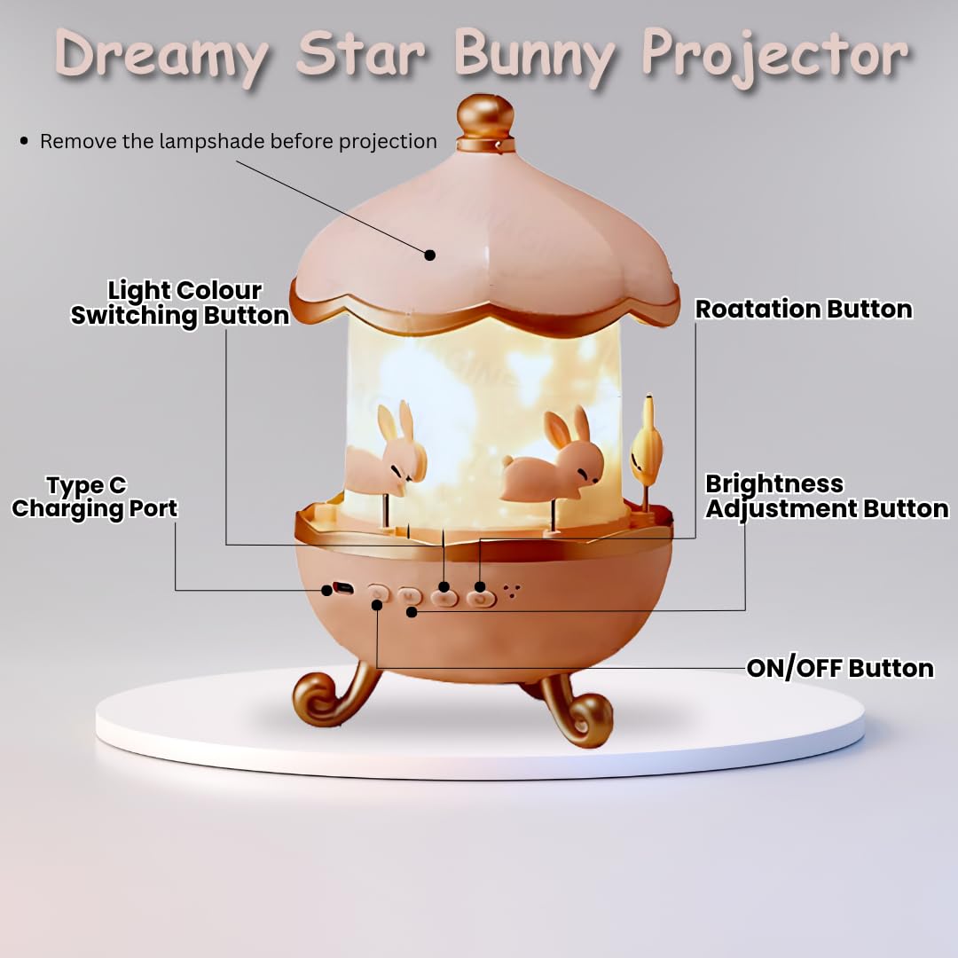 Toy Imagine Night Projector Lamp, Multicolor